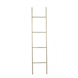 Elegant Metal Ladder Decor in Brass Finish - 40x2x180cm