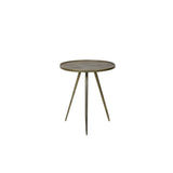 Antique Gold Round Metal Side Table 51x60cm