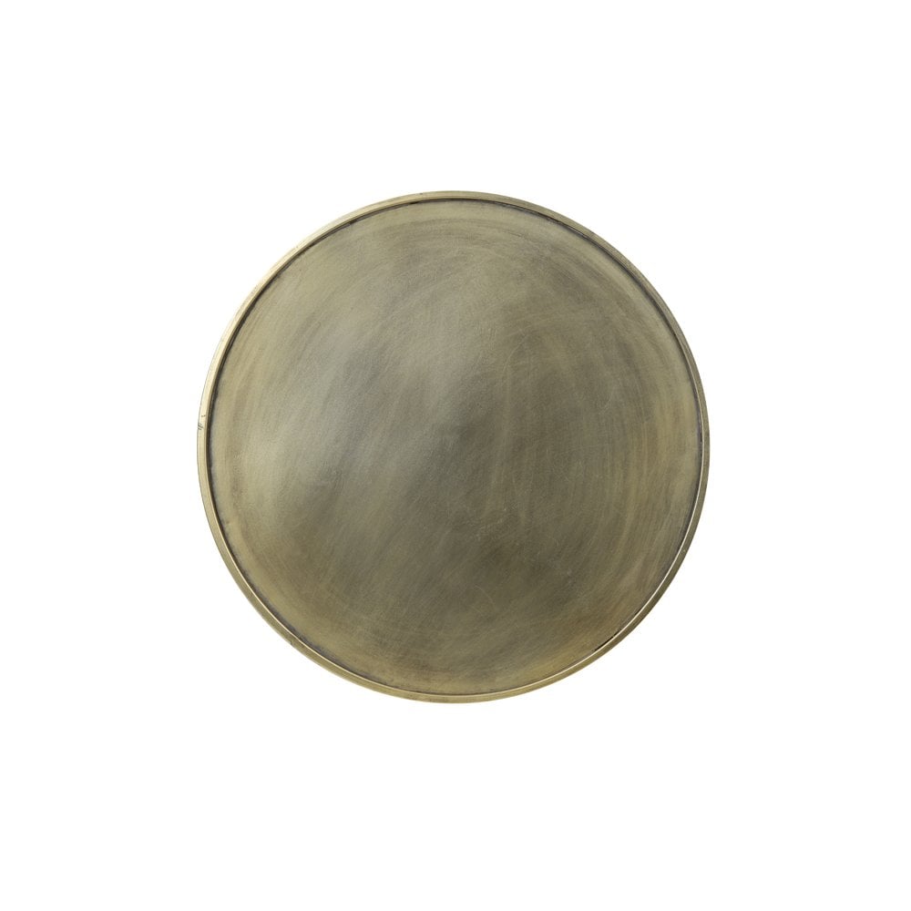 Antique Gold Round Metal Side Table 51x60cm