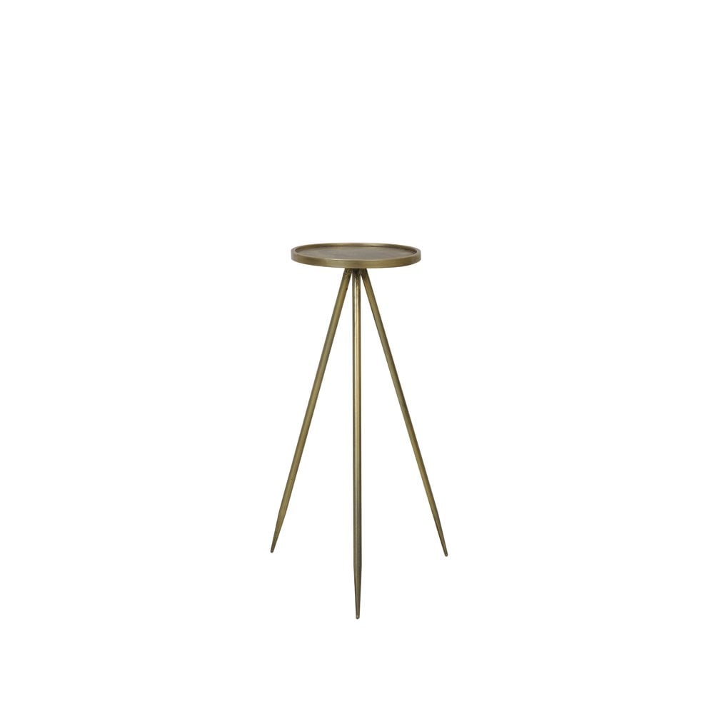 Envira Pillar Table in Antique Gold - 30x80.5cm