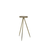 Envira Pillar Table in Antique Gold - 30x80.5cm