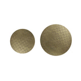 Antique Bronze Round Side Table Set - Waku Collection (35cm & 45cm)