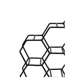 20-Bottle Metal Wine Rack - Salbris Collection, Matte Black Finish