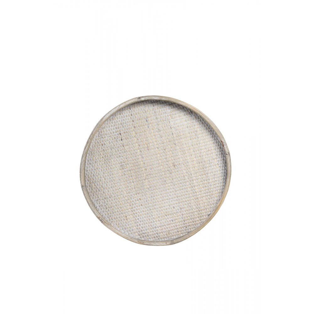 Light Brown Kenzie Wooden Round Side Table, 45x53cm