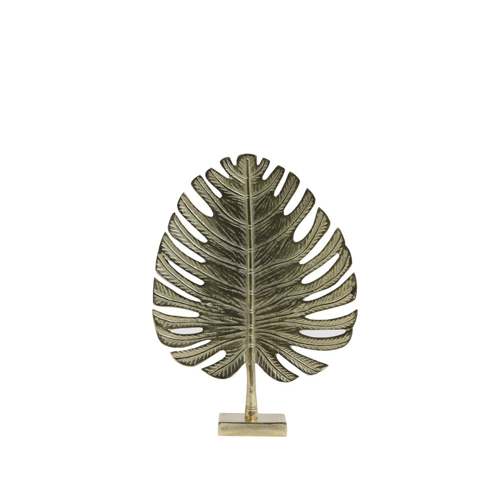 Golden Leaf Decorative Ornament - 30x8x42cm