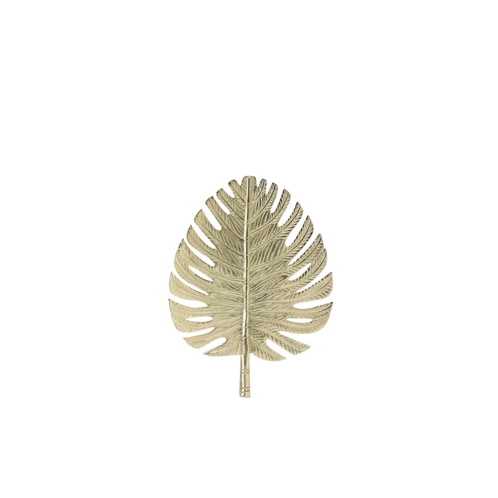 Golden Leaf Metal Wall Decoration 26x33cm