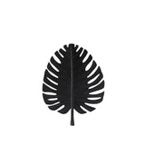 Black Metal Leaf Decorative Wall Art 32x40cm