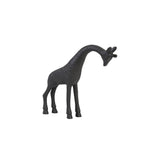Matte Black Giraffe Decorative Ornament 28.5x6.5x25cm