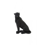 Elegant Black Cheetah Ornament - 10.5cm