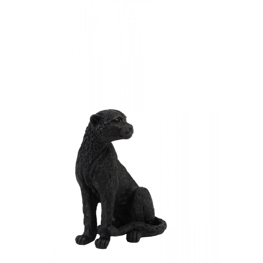 Majestic Black Cheetah Ornament - Home Decor Piece