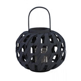 Vicky Bamboo Blue Lantern - 32x26cm Home Décor