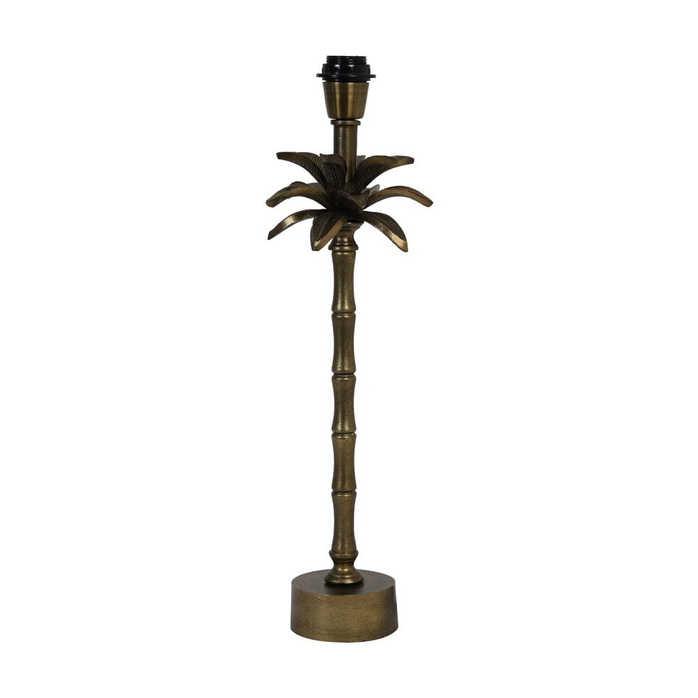 Antique Bronze Armata Table Lamp Base - 15x51cm with E27 Fitting