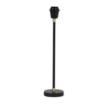 Sleek Mosira Black and Bronze Lamp Base, 39cm Iron Design