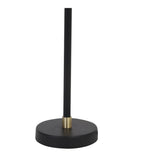 Sleek Mosira Black and Bronze Lamp Base, 39cm Iron Design