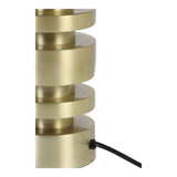 Desley Matte Gold Round Lamp Base, 40cm