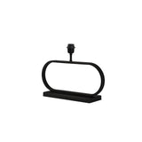 Oval Matte Black Jamiro Lamp Base 47x13x29cm