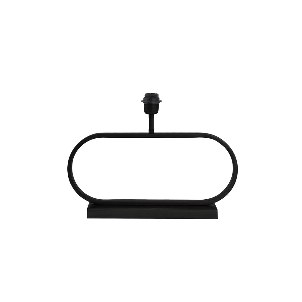 Oval Matte Black Jamiro Lamp Base 47x13x29cm