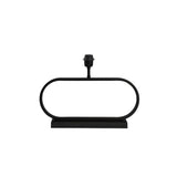Oval Matte Black Jamiro Lamp Base 47x13x29cm