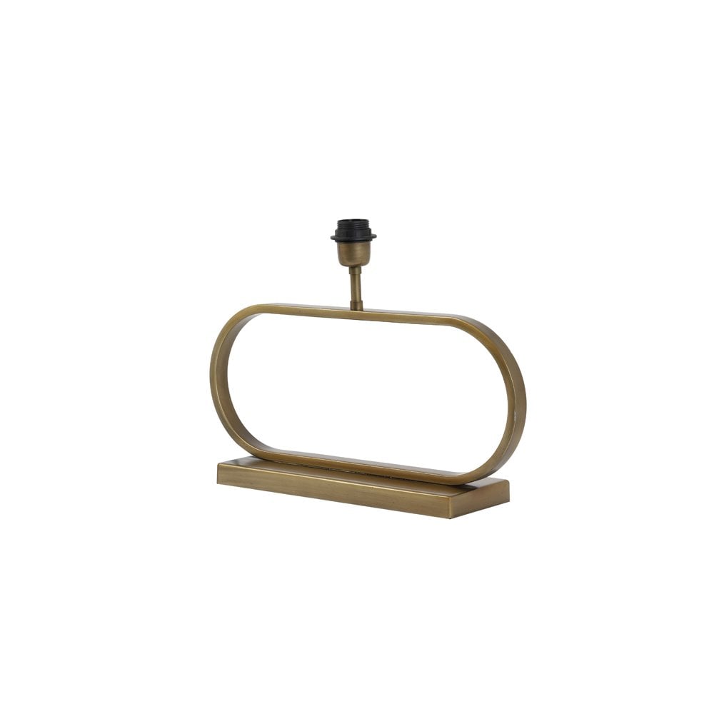 Jamiro Oval Lamp Base in Antique Brass - 47x13x29cm