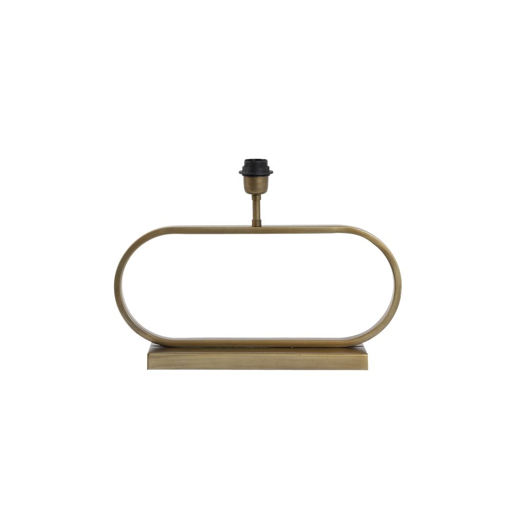 Jamiro Oval Lamp Base in Antique Brass - 47x13x29cm
