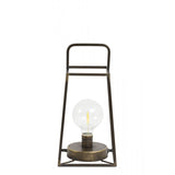 Brass Fauve LED Lantern Table Lamp - 15cm Square Design