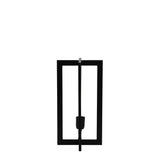 Sleek Mace Matte Black Metal Square Table Lamp 21x21x40cm