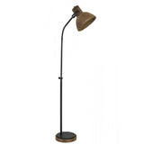 Imbert Dark Brown and Black Floor Lamp - 129cm