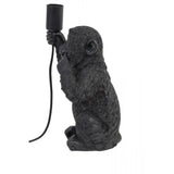 Black Monkey Table Lamp - 19.5x20x34cm, EU Plug Compatible