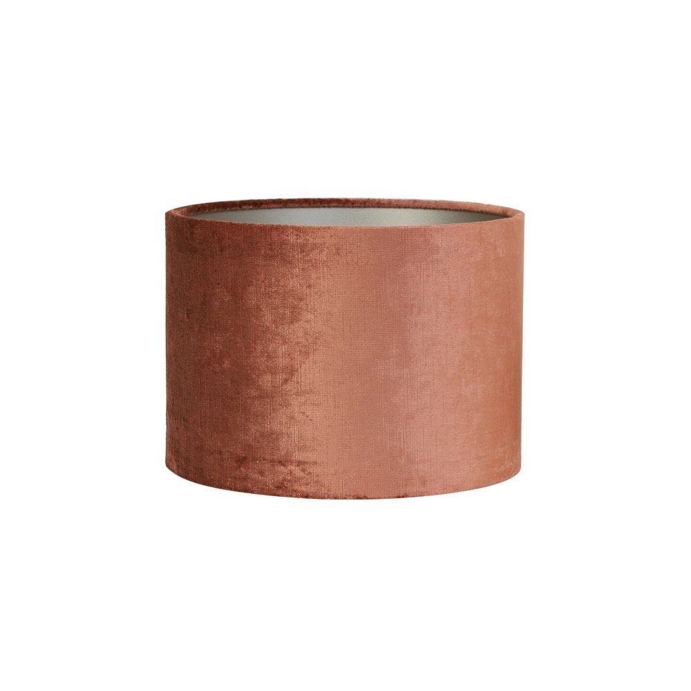 Terra Orange Gemstone Textile Cylinder Lamp Shade 25x25x18cm