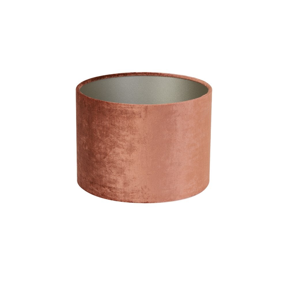Terra Orange Gemstone Textile Cylinder Lamp Shade 25x25x18cm