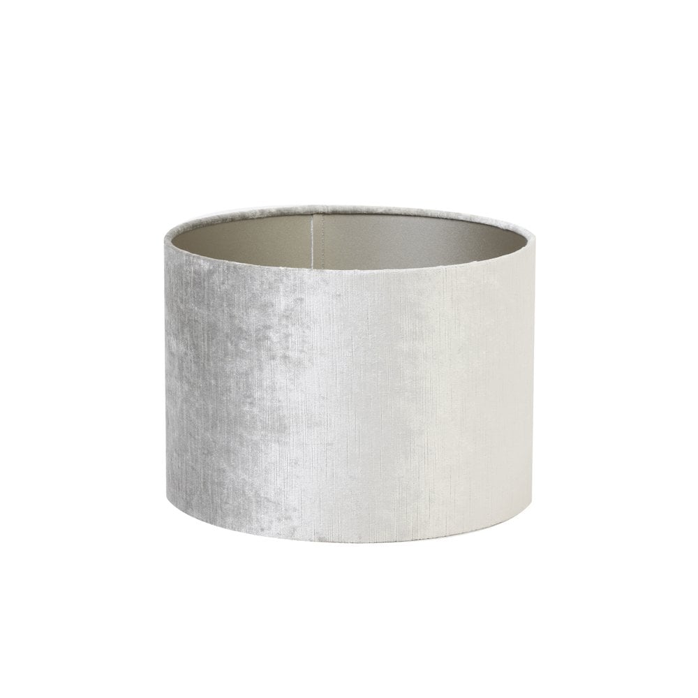 Lustrous Silver Gemstone Cylinder Lamp Shade 30x30x21cm