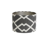 Hamlin Grey Textile Cylinder Shade 50x50x38cm