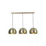 Antique Bronze Jaicey Triple Light Round Hanging Lamp 120cm