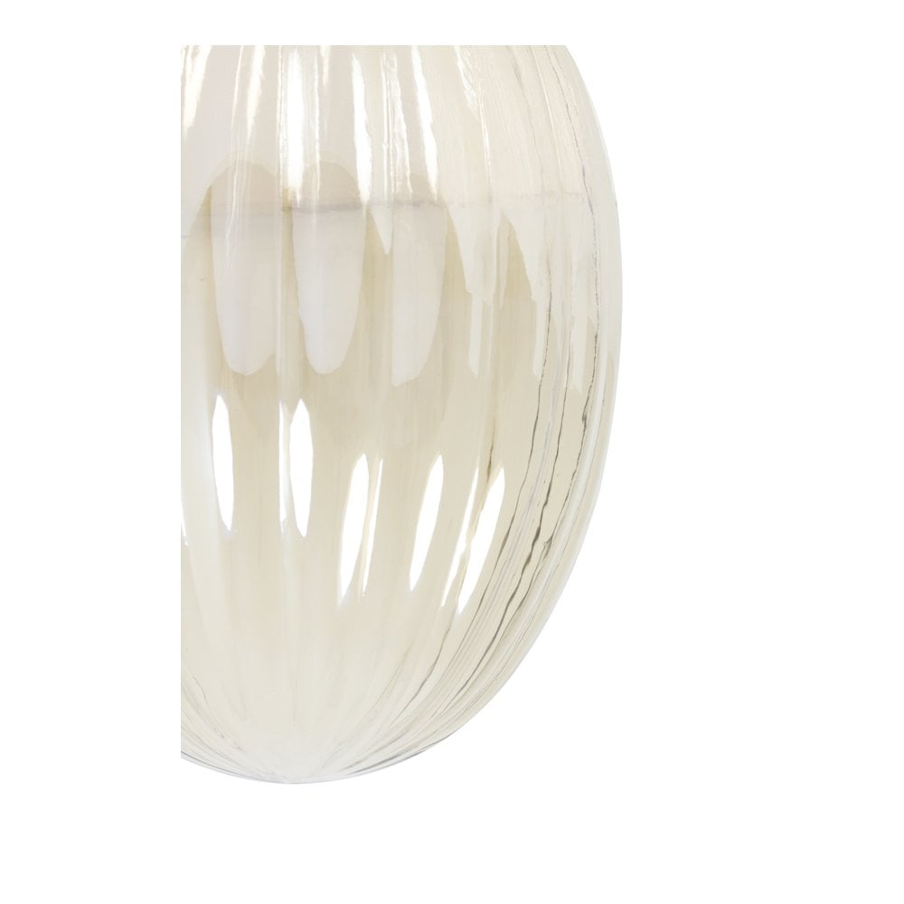 Elegant Jenny Glass Pendant Lamp, Gold Finish, 23x31.5cm