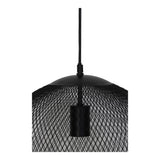 Reilley Matte Black Round Pendant Lamp 40x48cm