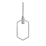 Aina Chrome Pendant Light 20x40cm