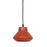 Terra Orange Ceramic Pendant Light - Sarina Collection, 23x19cm