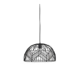 Kalibo Matte Black Round Hanging Lamp 40x25cm
