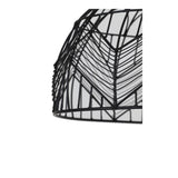 Kalibo Matte Black Round Hanging Lamp 40x25cm