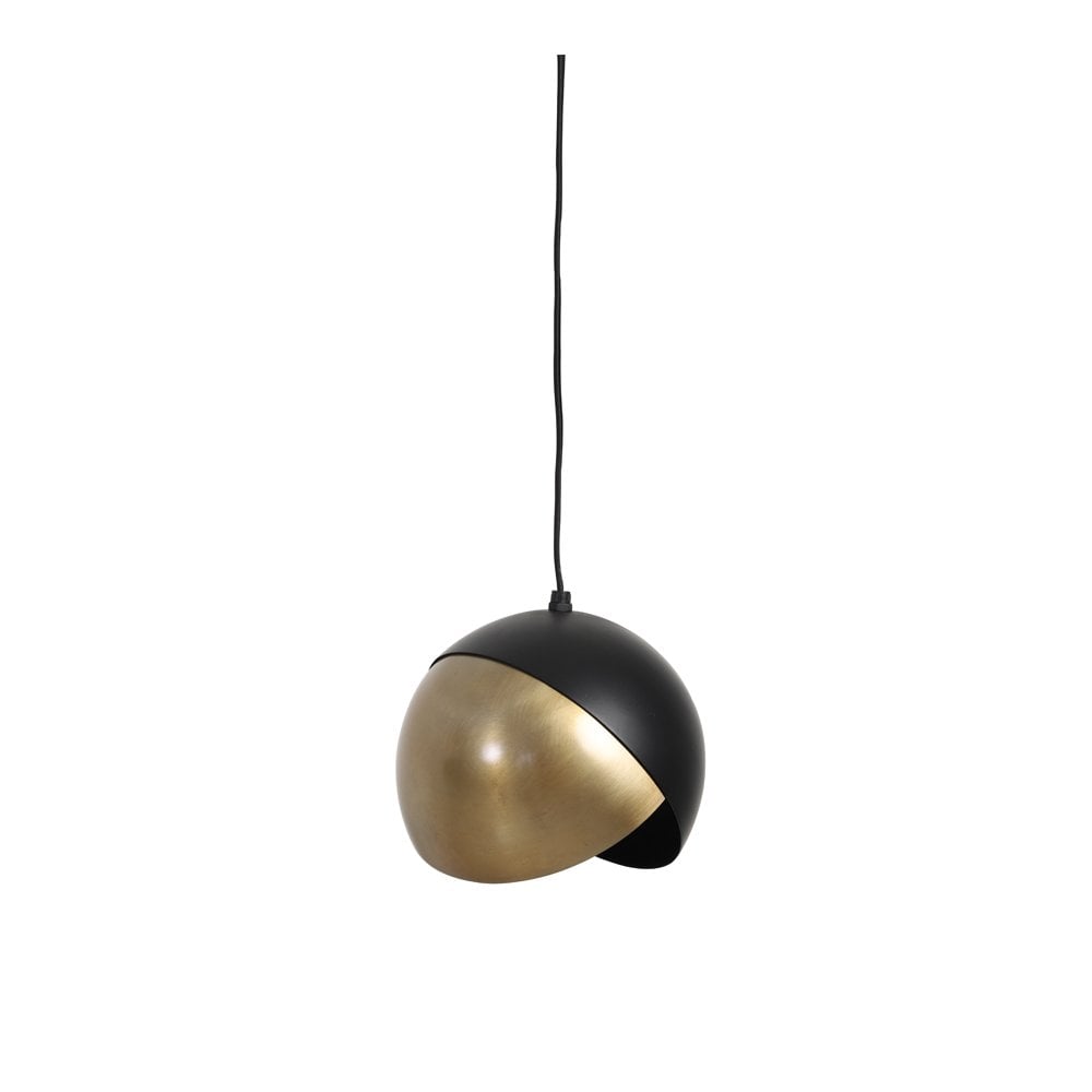 Antique Bronze & Matte Black Namco Pendant Lamp 20x17cm