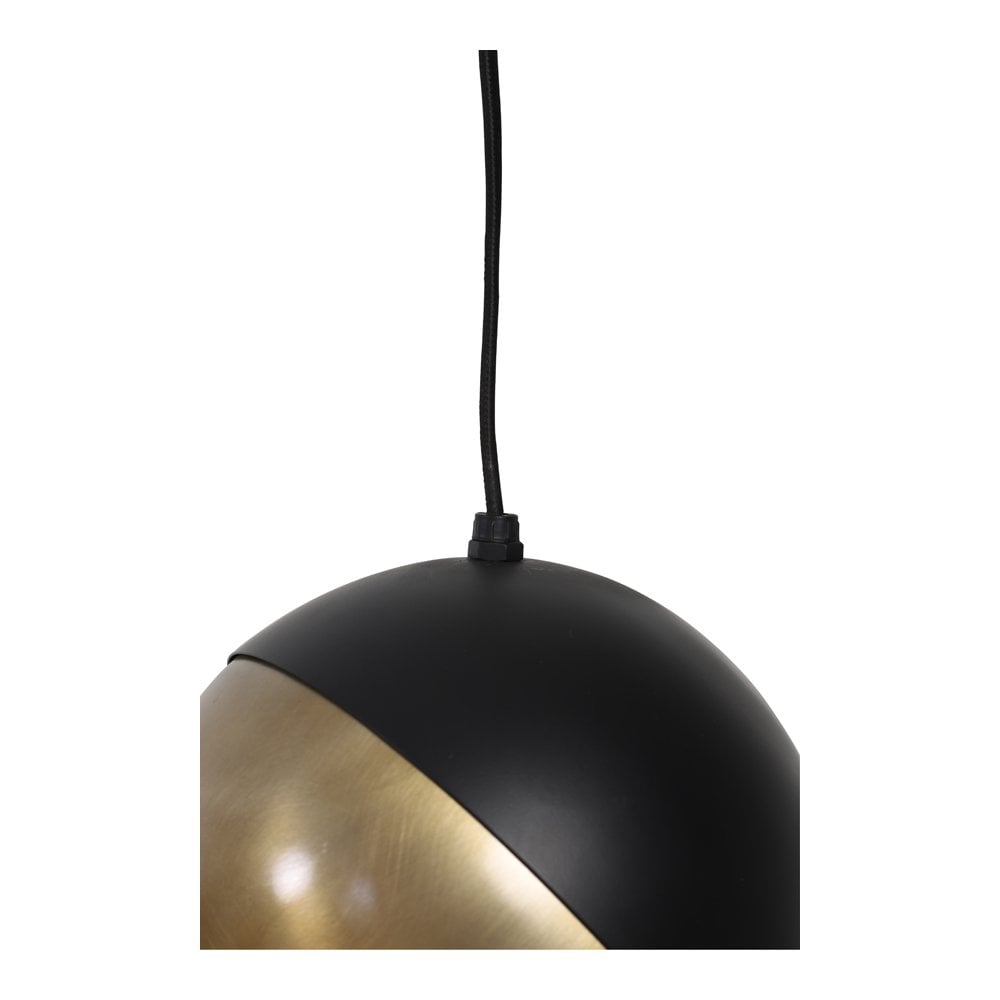 Antique Bronze & Matte Black Namco Pendant Lamp 20x17cm