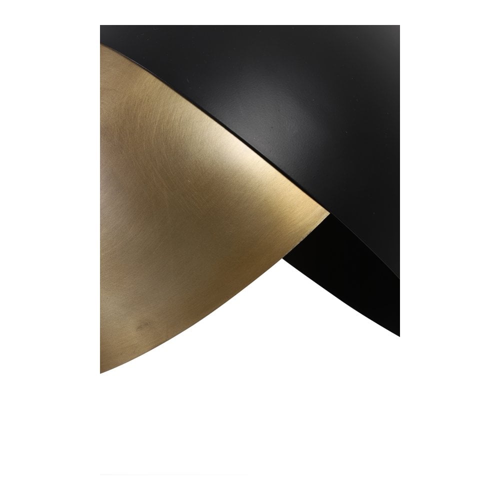 Antique Bronze & Matte Black Namco Pendant Lamp 20x17cm