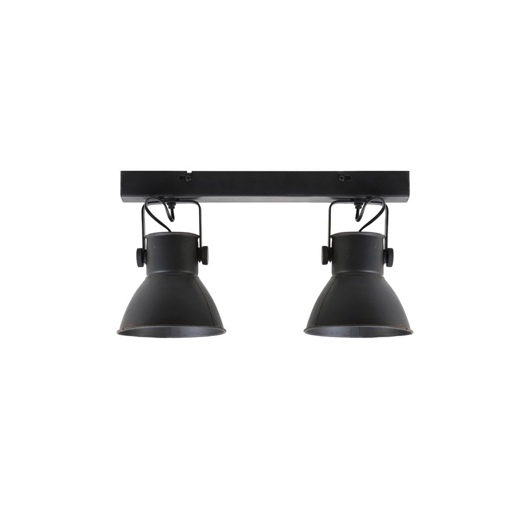 Eliano Dual Light Wall Fixture - Matte Black, 45x18x25cm