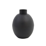 Binco Matte Black Metal Vase 12x16cm