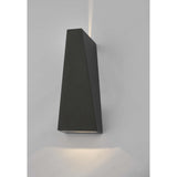 Paco Dual LED Wall Light in Anthracite with Uplight and Downlight, IP65 Rating
