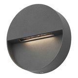 Ugo Outdoor Wall Light Round Eyelid Anthracite IP65 LED