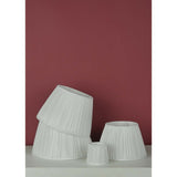 Ulyana Ivory Faux Silk Pleated Shade 14cm