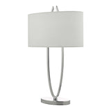Utara Table Lamp Polished Chrome With Shade