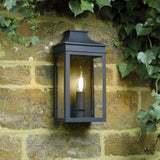 Vapour Coach Lantern Outdoor Wall Light Matt Black IP44