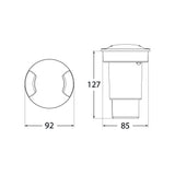 Ceci 90-2L 3.5W 4000K GU10 LED Black Ground Light